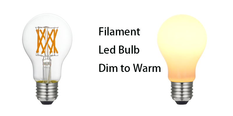 Filament led Dim to warm bulb