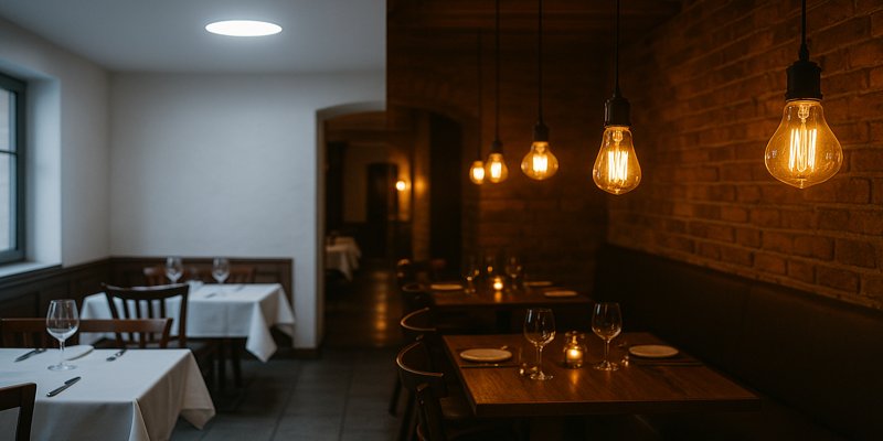 Restaurant lighting mood demo